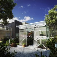 KGT Gewächshaus »Linea«, 6,54 m², Kunststoff/Aluminium, winterfest – silberfarben KGT Gewächshaus »Linea«, 6,54 m², Kunststoff/Aluminium, winterfest – silberfarben