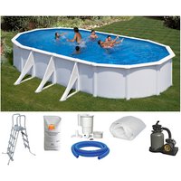 SUMMER FUN Ovalpool, weiß, BxHxL: 375 x 120 x 730 cm – weiss SUMMER FUN Ovalpool, weiß, BxHxL: 375 x 120 x 730 cm – weiss