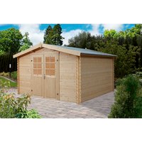 WOLFF FINNHAUS Gartenhaus »Paris«, Holz, BxHxT: 360 x 222 x 330 cm (Außenmaße inkl. Dachüberstand) – beige WOLFF FINNHAUS Gartenhaus »Paris«, Holz, BxHxT: 360 x 222 x 330 cm (Außenmaße inkl. Dachüberstand) – beige