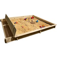 PROMADINO Sandkasten »Yanick«, BxL: 248 cm x 225 cm, Kiefernholz natur – beige PROMADINO Sandkasten »Yanick«, BxL: 248 cm x 225 cm, Kiefernholz natur – beige