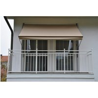 ANGERER FREIZEITMÖBEL Klemmmarkise, BxT: 400×150 cm, taupe – grau ANGERER FREIZEITMÖBEL Klemmmarkise, BxT: 400×150 cm, taupe – grau