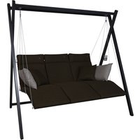 ANGERER FREIZEITMÖBEL Hollywoodschaukel »Relax«, 3-Sitzer, inkl. Auflagen – braun ANGERER FREIZEITMÖBEL Hollywoodschaukel »Relax«, 3-Sitzer, inkl. Auflagen – braun