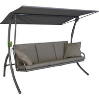 ANGERER FREIZEITMÖBEL Hollywoodschaukel »Elegance Sun«, 3-Sitzer, inkl. Auflagen – braun ANGERER FREIZEITMÖBEL Hollywoodschaukel »Elegance Sun«, 3-Sitzer, inkl. Auflagen – braun