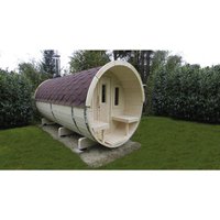 WOLFF FINNHAUS Fasssauna »Basic«, Fichtenholz, beige, 6 Personen WOLFF FINNHAUS Fasssauna »Basic«, Fichtenholz, beige, 6 Personen