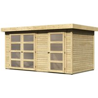 KARIBU Gartenhaus »Mühlentrup«, Holz, BxHxT: 404 x 211 x 217 cm (Außenmaße inkl. Dachüberstand) – beige KARIBU Gartenhaus »Mühlentrup«, Holz, BxHxT: 404 x 211 x 217 cm (Außenmaße inkl. Dachüberstand) – beige