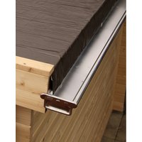 WOLFF Dachkastenrinne für Finnhaus Wolff-Produkte, BxT: 7 x 400 cm, Aluminium – silberfarben WOLFF Dachkastenrinne für Finnhaus Wolff-Produkte, BxT: 7 x 400 cm, Aluminium – silberfarben