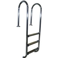 WEKA Pool-Einhängeleiter, silberfarben, für Einbaubecken WEKA Pool-Einhängeleiter, silberfarben, für Einbaubecken