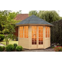 WOLFF Holzpavillon »Palma«, achteckig, achteckig, BxT: 286,8 x 286,8 cm – beige WOLFF Holzpavillon »Palma«, achteckig, achteckig, BxT: 286,8 x 286,8 cm – beige