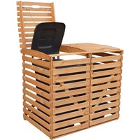 PROMADINO Mülltonnenbox, 130 x 111 x 63 cm (BxHxT), 240 Liter – braun PROMADINO Mülltonnenbox, 130 x 111 x 63 cm (BxHxT), 240 Liter – braun