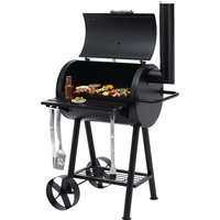TEPRO Holzkohlegrill »Berkeley«, Grillfläche Grillrost je 21,5 x 44 cm, mit Deckel – schwarz TEPRO Holzkohlegrill »Berkeley«, Grillfläche Grillrost je 21,5 x 44 cm, mit Deckel – schwarz