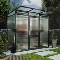 KGT Gewächshaus »Linea«, 2,57 m², Kunststoff/Aluminium, winterfest – grau KGT Gewächshaus »Linea«, 2,57 m², Kunststoff/Aluminium, winterfest – grau