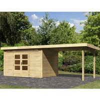 KARIBU Gartenhaus »Kandern«, Holz, BxHxT: 655 x 222 x 244 cm (Außenmaße inkl. Dachüberstand) – braun KARIBU Gartenhaus »Kandern«, Holz, BxHxT: 655 x 222 x 244 cm (Außenmaße inkl. Dachüberstand) – braun