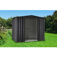 Globel Gerätehaus »Dream«, Metall, BxHxT: 245 x 198 x 247 cm (Außenmaße inkl. Dachüberstand) – grau Globel Gerätehaus »Dream«, Metall, BxHxT: 245 x 198 x 247 cm (Außenmaße inkl. Dachüberstand) – grau