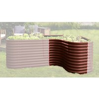 VITAVIA Hochbeeterweiterung »Terra«, BxHxL: 80 x 86 x 80 cm, Zincalume® – gruen VITAVIA Hochbeeterweiterung »Terra«, BxHxL: 80 x 86 x 80 cm, Zincalume® – gruen