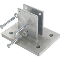 BELLISSA Schraubflansch, Feuerverzinkt, Stahl, silberfarben BELLISSA Schraubflansch, Feuerverzinkt, Stahl, silberfarben