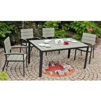 GARDEN PLEASURE Stapelstuhl »Olivia«, BxTxH: 55 x 57 x 88 cm, Aluminium – grau GARDEN PLEASURE Stapelstuhl »Olivia«, BxTxH: 55 x 57 x 88 cm, Aluminium – grau