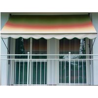 ANGERER FREIZEITMÖBEL Klemmmarkise, BxT: 400×150 cm, bunt gestreift – gruen ANGERER FREIZEITMÖBEL Klemmmarkise, BxT: 400×150 cm, bunt gestreift – gruen