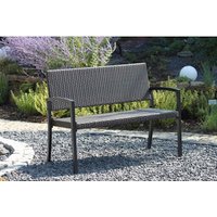 GARDEN PLEASURE Bank, Polyrattan, BxHxT: 116 x 87 x 60 cm – grau GARDEN PLEASURE Bank, Polyrattan, BxHxT: 116 x 87 x 60 cm – grau
