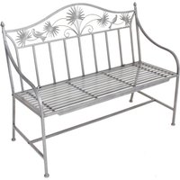 GARDEN PLEASURE Bank, Stahl, BxHxT: 111 x 84 x 52 cm – grau GARDEN PLEASURE Bank, Stahl, BxHxT: 111 x 84 x 52 cm – grau