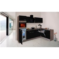 RESPEKTA Küchenzeile »KBL280EYGS«, mit E-Geräten, Gesamtbreite: 280 cm – schwarz – Rabatt: 33 % RESPEKTA Küchenzeile »KBL280EYGS«, mit E-Geräten, Gesamtbreite: 280 cm – schwarz – Rabatt: 33 %