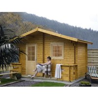 WOLFF FINNHAUS Saunahaus »Sanna«, BxTxH: 460 x 320 x 279,5 cm, ohne Ofen – beige WOLFF FINNHAUS Saunahaus »Sanna«, BxTxH: 460 x 320 x 279,5 cm, ohne Ofen – beige