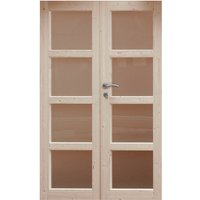 Doppeltür »Leif 28«, Kiefernholz, Natur – beige Doppeltür »Leif 28«, Kiefernholz, Natur – beige