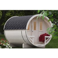 WOLFF FINNHAUS Fasssauna »Basic«, Fichtenholz, beige, 6 Personen, 5,7 m2 WOLFF FINNHAUS Fasssauna »Basic«, Fichtenholz, beige, 6 Personen, 5,7 m2