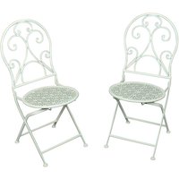 GARDEN PLEASURE Klappstuhl »Lascar«, BxTxH: 40 x 40 x 93 cm, Eisen – weiss GARDEN PLEASURE Klappstuhl »Lascar«, BxTxH: 40 x 40 x 93 cm, Eisen – weiss