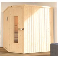 WEKA Ecksauna »Varberg 3«, BxHxT: 194 x 199 x 194 cm – beige WEKA Ecksauna »Varberg 3«, BxHxT: 194 x 199 x 194 cm – beige