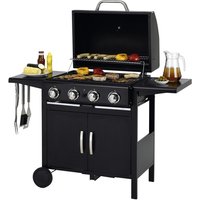 TEPRO Gasgrill »Richfield«, 4 Brenner, Grillfläche: 39 x 44 cm – schwarz TEPRO Gasgrill »Richfield«, 4 Brenner, Grillfläche: 39 x 44 cm – schwarz