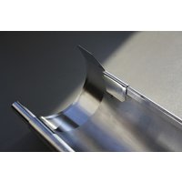 WOLFF Dachrundrinne für Finnhaus Wolff-Produkte, BxT: 8 x 300 cm, Aluminium – silberfarben WOLFF Dachrundrinne für Finnhaus Wolff-Produkte, BxT: 8 x 300 cm, Aluminium – silberfarben