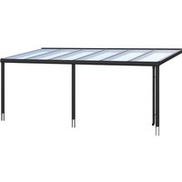 SKANHOLZ Terrassenüberdachung »Garda«, Breite: 648 cm, Dach: Polycarbonat (PC), schiefergrau SKANHOLZ Terrassenüberdachung »Garda«, Breite: 648 cm, Dach: Polycarbonat (PC), schiefergrau