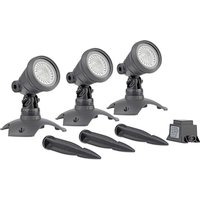 OASE LED-Scheinwerfer »LunAqua 3 LED Set 3«, 12 W, Kunststoff, grau OASE LED-Scheinwerfer »LunAqua 3 LED Set 3«, 12 W, Kunststoff, grau