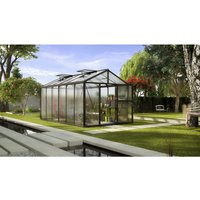 VITAVIA Gewächshaus »Zeus«, 11,9 m², Kunststoff/Aluminium, winterfest – schwarz VITAVIA Gewächshaus »Zeus«, 11,9 m², Kunststoff/Aluminium, winterfest – schwarz