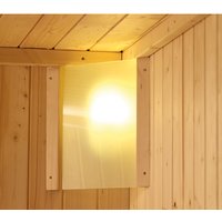 KARIBU Saunaleuchte, natur, geeignet für: Karibu Saunen, natur – beige KARIBU Saunaleuchte, natur, geeignet für: Karibu Saunen, natur – beige