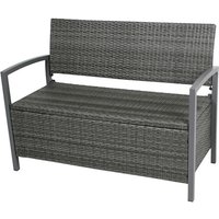 GARDEN PLEASURE Bank, Rattan/Aluminium, BxHxT: 117 x 86 x 58 cm – braun GARDEN PLEASURE Bank, Rattan/Aluminium, BxHxT: 117 x 86 x 58 cm – braun