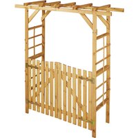 PROMADINO Holzrosenbogen, braun PROMADINO Holzrosenbogen, braun