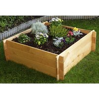 PROMADINO Pflanzbeet, BxH: 100 x 33,5 cm, honig, Kiefernholz – braun PROMADINO Pflanzbeet, BxH: 100 x 33,5 cm, honig, Kiefernholz – braun