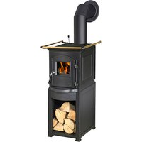 GLOBEFIRE Gussofen »Pluto«, schwarz, Gusseisen, 5 kW GLOBEFIRE Gussofen »Pluto«, schwarz, Gusseisen, 5 kW