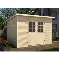 WEKA Gartenhaus »219 Gr. 3«, Holz, BxHxT: 319 x 218 x 300 cm (Außenmaße inkl. Dachüberstand) – beige WEKA Gartenhaus »219 Gr. 3«, Holz, BxHxT: 319 x 218 x 300 cm (Außenmaße inkl. Dachüberstand) – beige