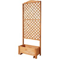 PROMADINO Rankkasten, BxH: 80 x 210 cm, honig, Kiefernholz – braun PROMADINO Rankkasten, BxH: 80 x 210 cm, honig, Kiefernholz – braun