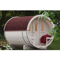 WOLFF FINNHAUS Fasssauna »Basic«, Fichtenholz, beige, 6 Personen WOLFF FINNHAUS Fasssauna »Basic«, Fichtenholz, beige, 6 Personen