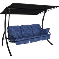 ANGERER FREIZEITMÖBEL Hollywoodschaukel »Primero«, 3-Sitzer, inkl. Auflagen – blau ANGERER FREIZEITMÖBEL Hollywoodschaukel »Primero«, 3-Sitzer, inkl. Auflagen – blau