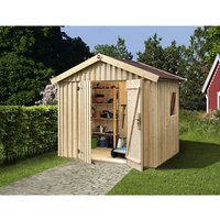 WEKA Gartenhaus »Schwedenhaus Gr.3«, Holz, BxHxT: 240 x 230 x 168 cm (Außenmaße) - beige | Holz | 4,03 m² WEKA Gartenhaus »Schwedenhaus Gr.3«, Holz, BxHxT: 240 x 230 x 168 cm (Außenmaße) - beige | Holz | 4,03 m²