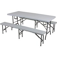 GARDEN PLEASURE Tisch-Set »MUFARO«, Stahl, 3-teilig – weiss GARDEN PLEASURE Tisch-Set »MUFARO«, Stahl, 3-teilig – weiss