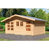 KARIBU Gartenhaus »Lagor 2«, Holz, BxHxT: 507 x 273 x 327 cm (AuĂenmaĂe inkl. DachĂŒberstand) - beige |  Fichte  |  16,6 m² KARIBU Gartenhaus »Lagor 2«, Holz, BxHxT: 507 x 273 x 327 cm (AuĂenmaĂe inkl. DachĂŒberstand) - beige |  Fichte  |  16,6 m²