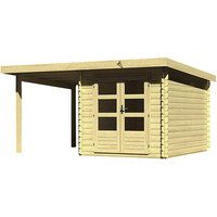 KARIBU Gartenhaus »Ringköbing«, Holz, BxHxT: 419 x 222 x 297 cm (Außenmaße inkl. Dachüberstand) – braun KARIBU Gartenhaus »Ringköbing«, Holz, BxHxT: 419 x 222 x 297 cm (Außenmaße inkl. Dachüberstand) – braun