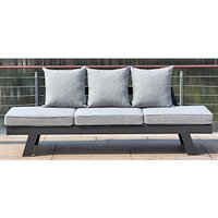GARDEN PLEASURE Gartensofa »Donna«, Breite: 216,5 cm, grau/anthrazit GARDEN PLEASURE Gartensofa »Donna«, Breite: 216,5 cm, grau/anthrazit
