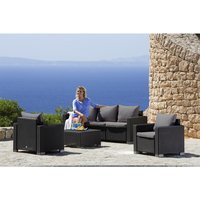 BEST Loungemöbel-Gruppe »Mombasa«, 5 Sitzplätze, Kunststoff, inkl. Auflagen – grau Rabatt: 17 % BEST Loungemöbel-Gruppe »Mombasa«, 5 Sitzplätze, Kunststoff, inkl. Auflagen – grau Rabatt: 17 %