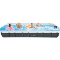 INTEX Rechteckpool »Ultra Quadra XTR«, Rechteckig, BxLxH: 366x732x132 cm, dunkelgrau INTEX Rechteckpool »Ultra Quadra XTR«, Rechteckig, BxLxH: 366x732x132 cm, dunkelgrau